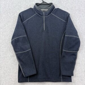 Kuhl Pullover Women's Large 14-16 Blue Gray Kashmira Quarter Zip Sweater